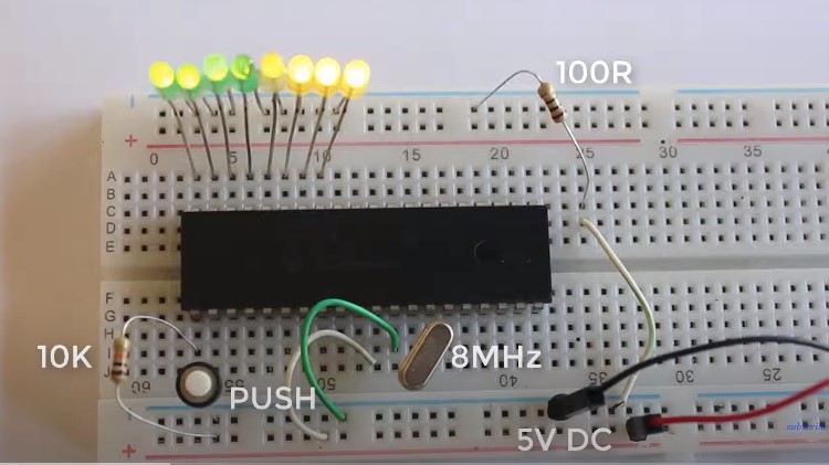 Animate LED light image