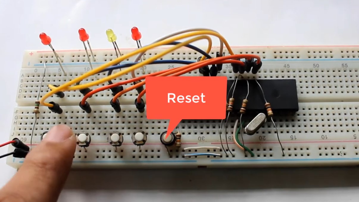 Push button switch interfacing image